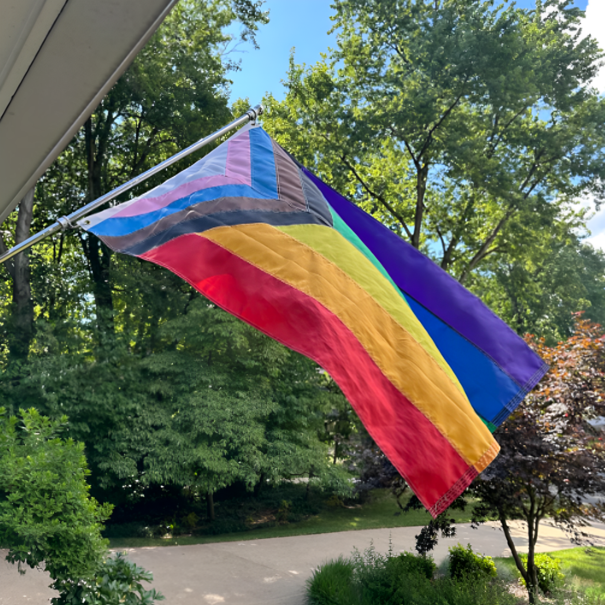 Bulk Sewn Progress Pride Flag (Inspired Design) – Premium Professional Grade