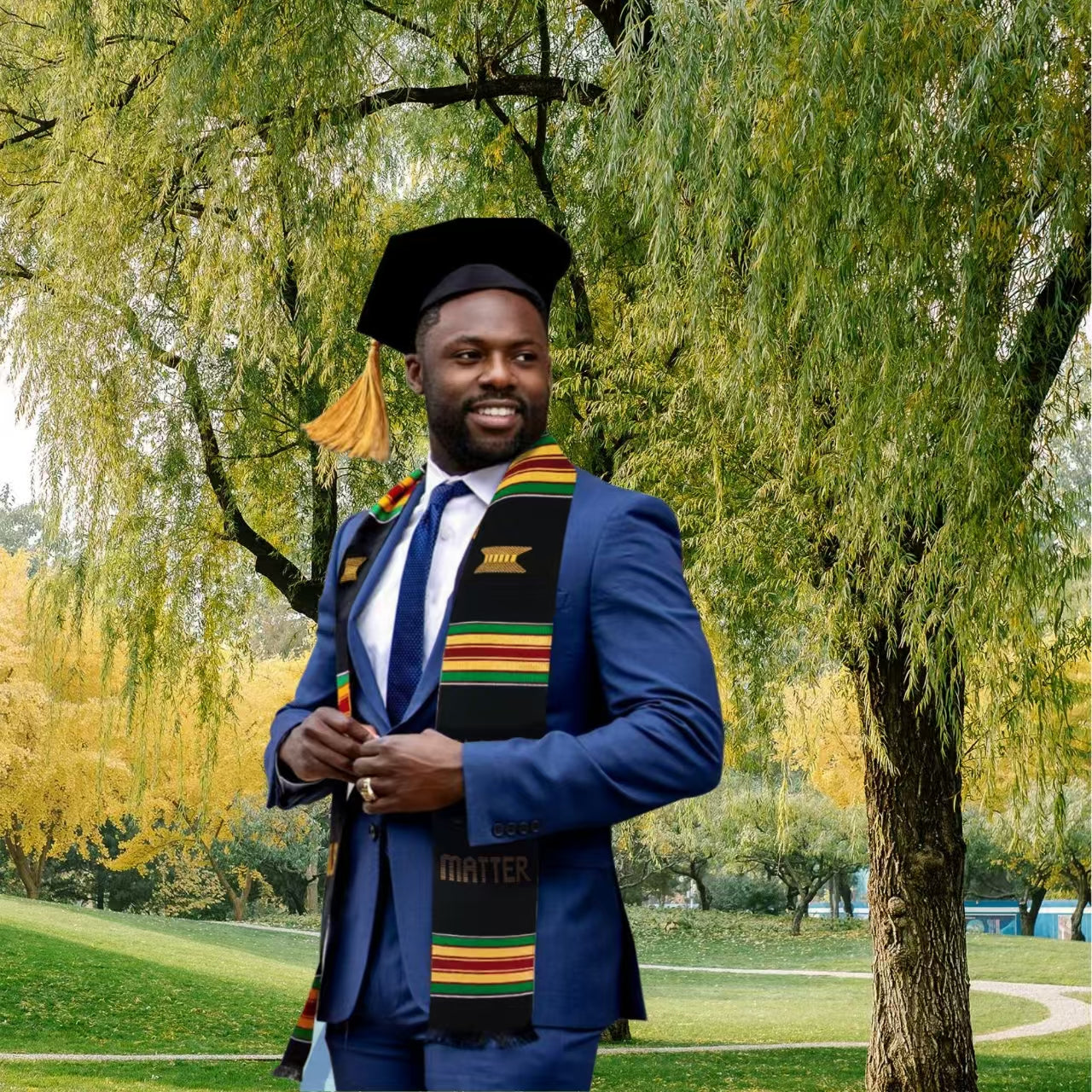 Traditional Kente Graduation Stoles | African Heritage Honor Sashes