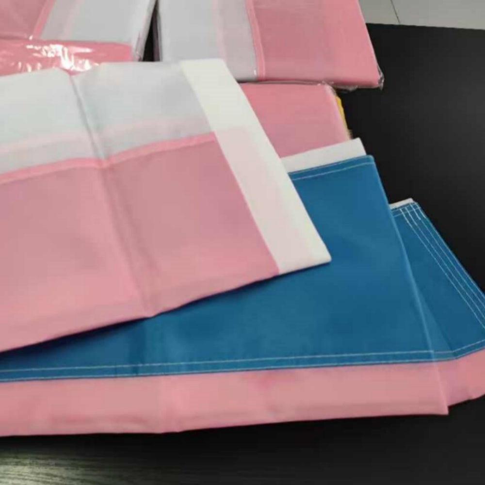 Bulk Transgender Pride Flag with Sewn Nylon Stripes – High-Visibility Professional Grade