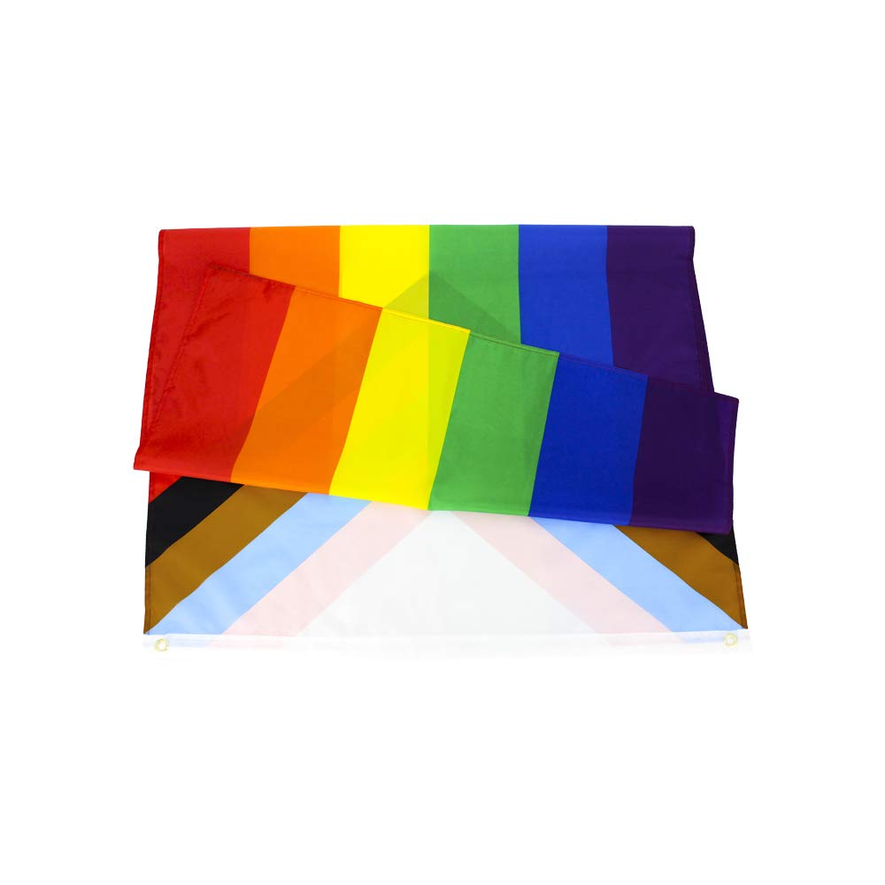 Bulk Digitally Printed Progress Pride Flag (Inspired Design) – High-Volume Event Grade