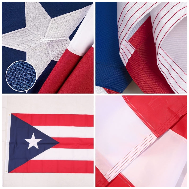 Premium Double-Sided Sewn & Printed Flag – Heavyweight 210D All-Weather Construction