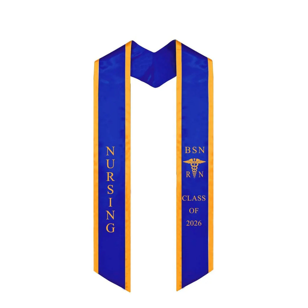 Factory-Direct Custom Graduation Stoles | Embroidered & Foil Stamped Academic V-Neck Stoles
