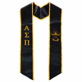 Custom Embroidered Graduation Stoles | 3D Greek Letters & University Crest Sashes