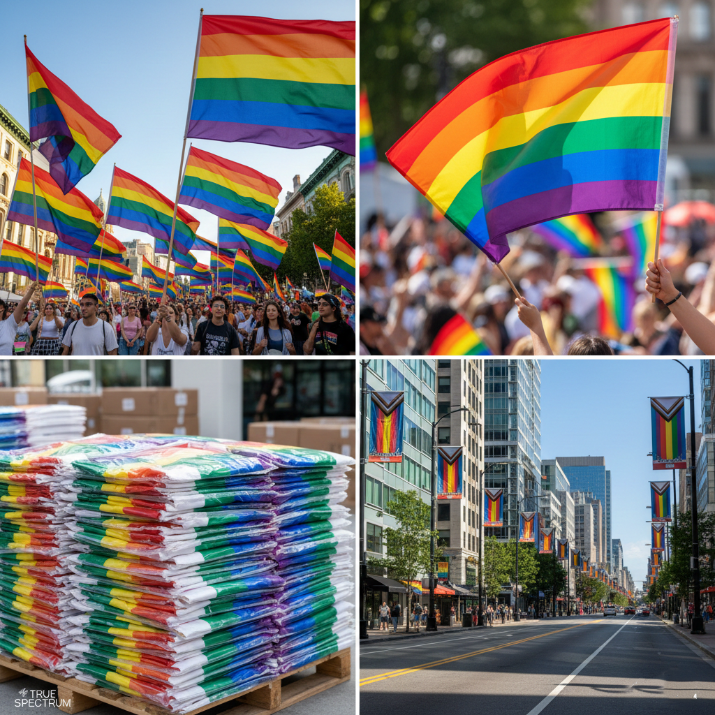 Bulk Digitally Printed Parade Flags – Customizable Sizes for Large-Scale Activations