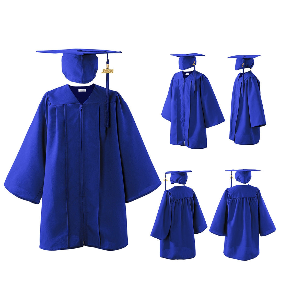 Child Matte Red Graduation Cap, Gown & Tassel Package | Preschool & Kindergarten Regalia