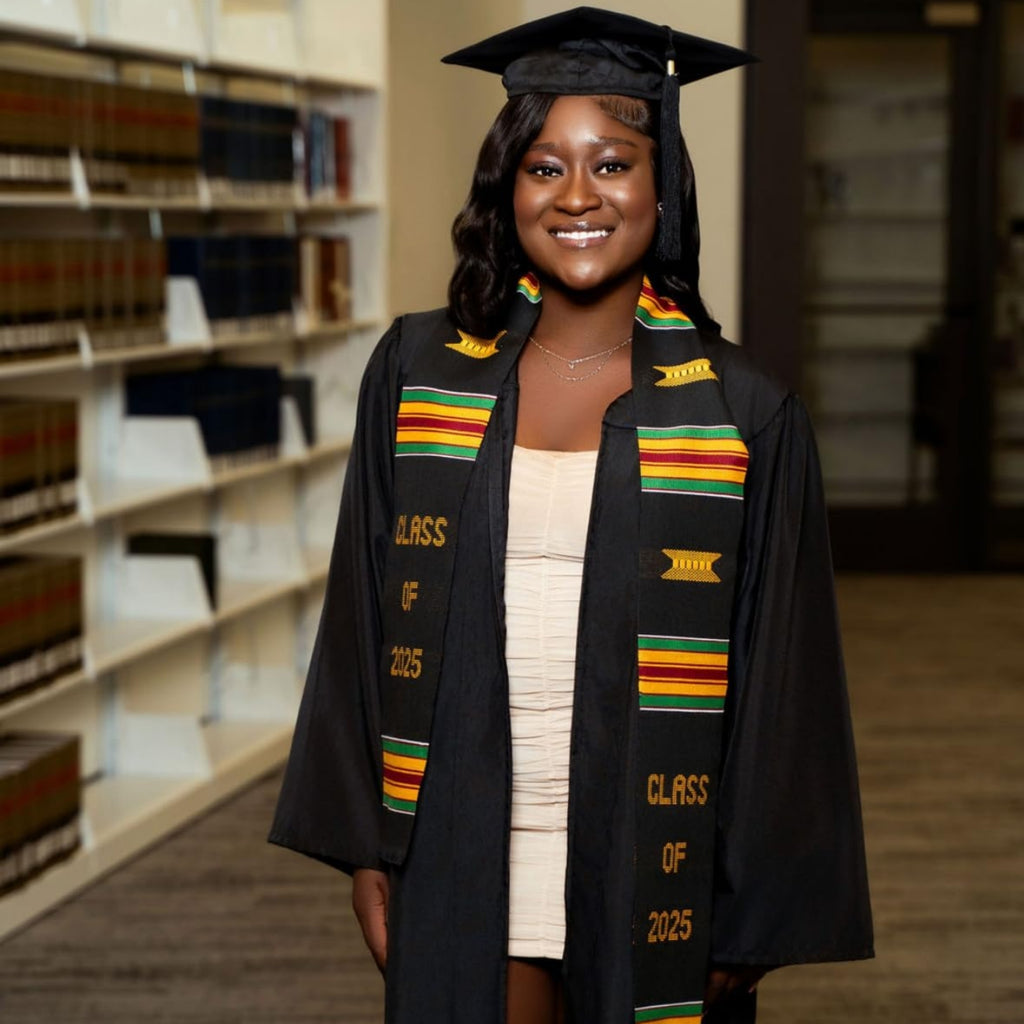Traditional Kente Graduation Stoles | African Heritage Honor Sashes