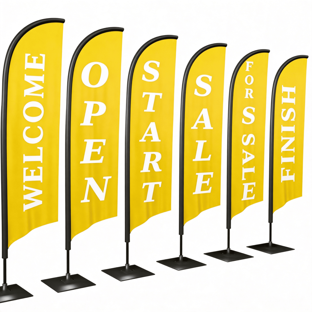 Premium Custom Flag Banner Stand (Advertising Beach Flag Wholesale)