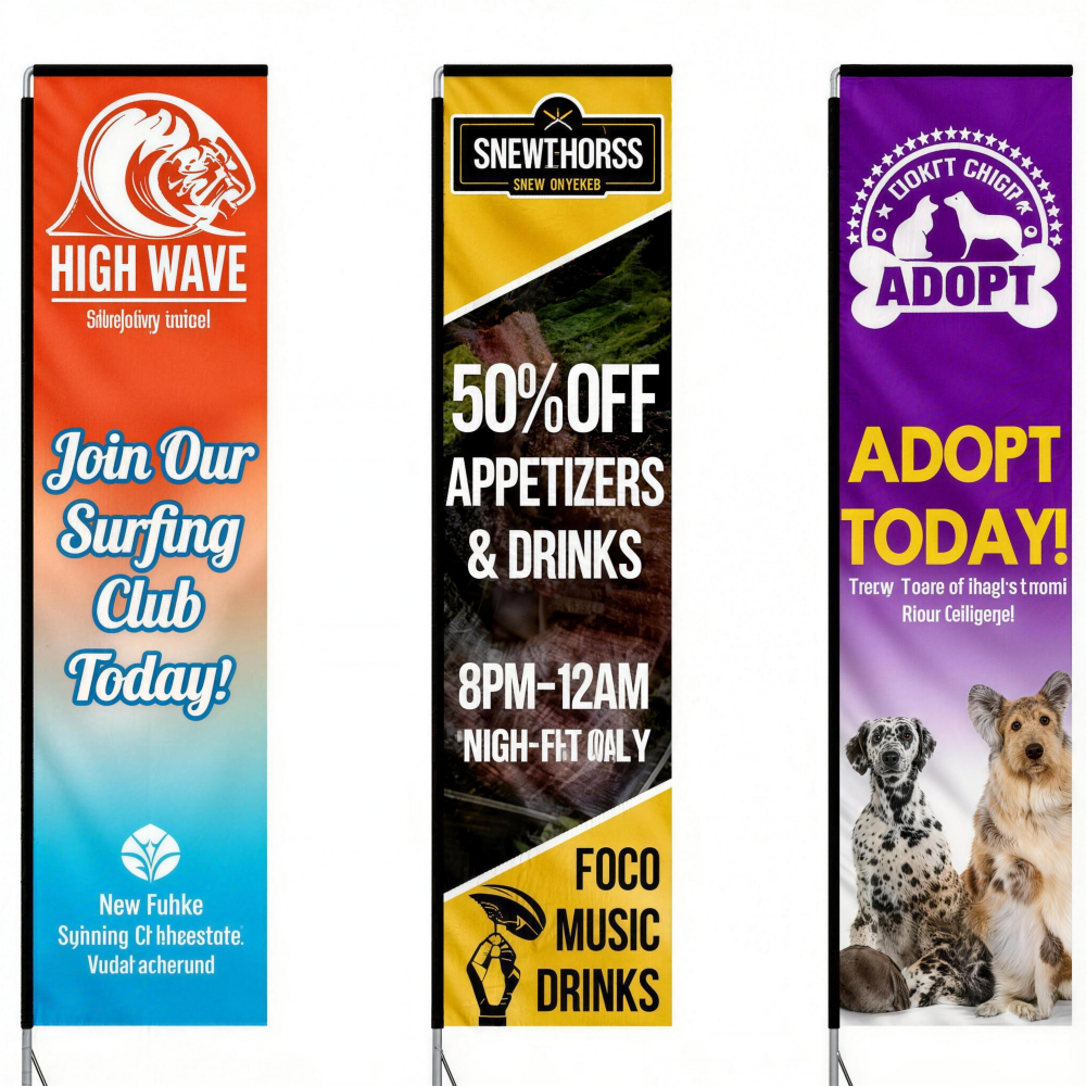 Premium Custom Flag Banner Stand (Advertising Beach Flag Wholesale)