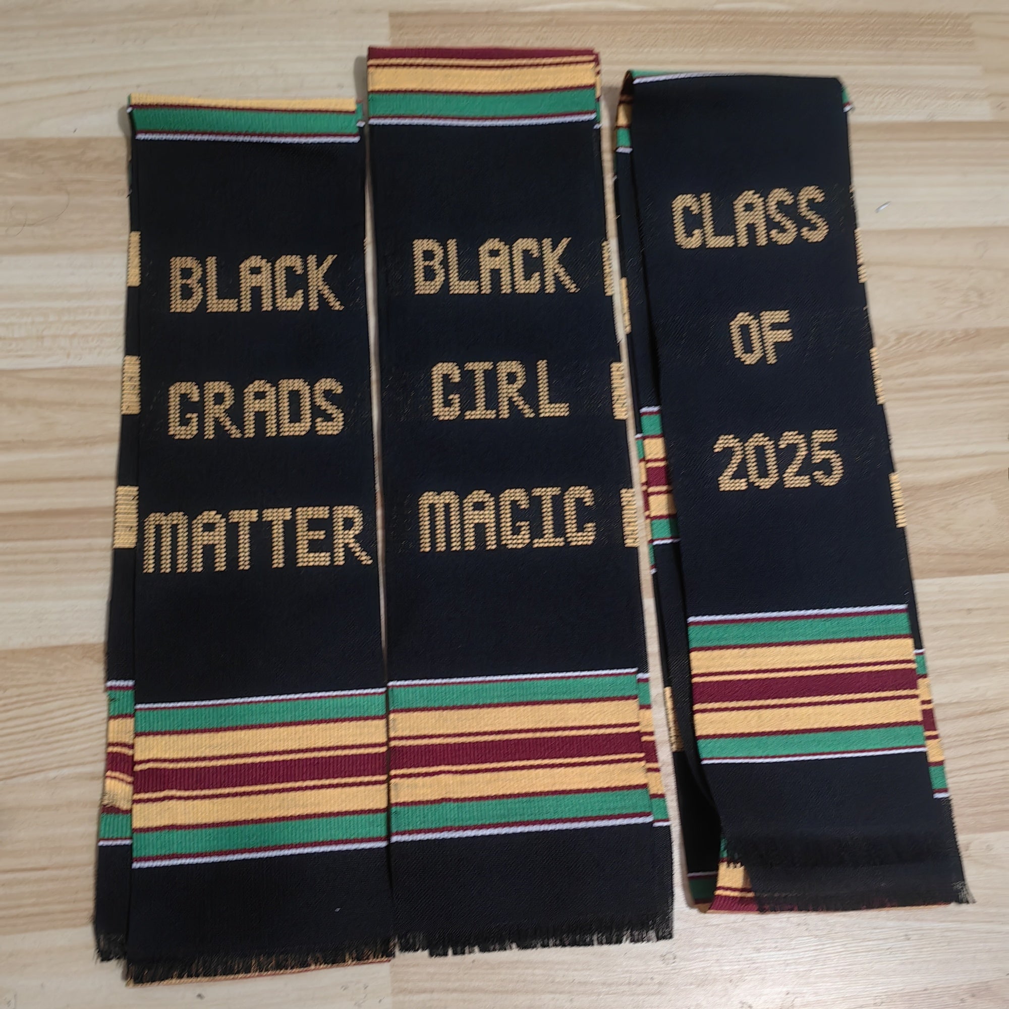 Traditional Kente Graduation Stoles | African Heritage Honor Sashes