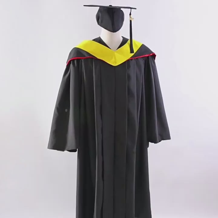 Deluxe Black Bachelor's Graduation Regalia Package | Matte Gown, Cap & Tassel Set